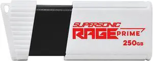 Patriot Supersonic Rage Prime USB 3.2 Gen 2 Flash Drive - 250GB - PEF250GRPMW32U
