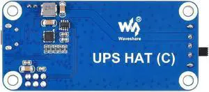 Waveshare UPS HAT (C), Compatible with Raspberry Pi Zero Series Board, 5V Uninterruptible Power Supply Module, Multi Battery Protection Circuits, without Battery