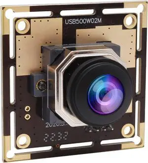 Magnolia USB Camera Module Board Fisheye Lens 170 Degree Wide Angle 5 Megapixels with CMOS OV5640 Sensor for Windows/Mac/Security Monitoring/Industrial Equipment/Driving Recorders