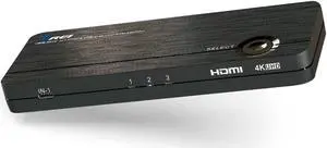 OREI 4K 3 Port 3x1 HDMI KVM Switch, Share Multiple Devices, PC, Computers, Phones, Gaming on One Display Monitor, Keyboard Control and USB Peripheral Control - UltraHD HDCP 2.0