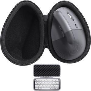 Hard Case for Logitech Lift Vertical Mouse + MX Keys Mini Keyboard