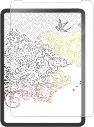 ZAGG InvisibleShield GlassFusion+ Canvas Screen Protector - Made for Apple iPad (10th Gen) 10.9" - simulates writing or drawing on paper