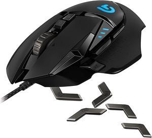 Logitech G502 Proteus Spectrum RGB Tunable Gaming Mouse, 12,000 DPI On-The-Fly DPI Shifting, Personalized Weight and Balance Tuning with (5) 3.6g Weights, 11 Programmable Buttons