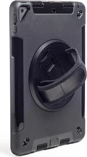 ZAGG Rugged Tablet Case for iPad 10.2-inch Gen. 9/8/7 - Business-Grade 360deg Hand Grip & Kickstand, Drop-Proof up to 3.2ft - Ideal for On-The-Go Professionals, Black