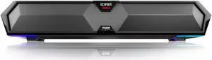 Edifier MG300 Computer Sound Bar: Loud Speakers with Deep Bass - Switch RGB Built-in Microphone for Gaming Speakers Wireless Bluetooth 5.3 & USB Adapter PC Sound Bar for Desktop