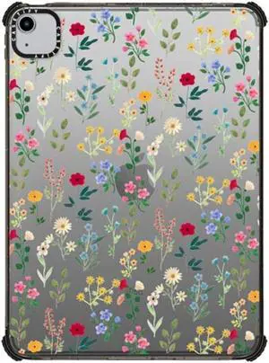 CASETiFY Impact Case for iPad Air 10.9" (4th/5th Gen) - Spring Botanicals 2 - Clear Black