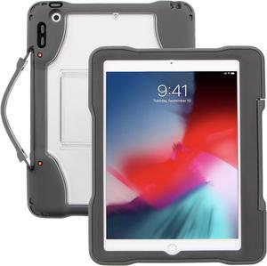 Brenthaven Edge 360 Carry Case Fits iPad Air 4th | 3rd Generation (10.5-inch) Protective Cover with Screen Protector and Adjustable Stand - Durable Slim Lightweight & Drop Tested Clear Back Shell