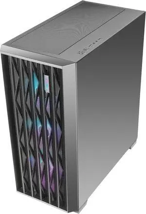 AZZA LEGIONAIRE Black, CSAZ-470, ATX Computer Case, Metal Mesh Side Panel, 4 x 120 mm ARGB & PWM Fans Included