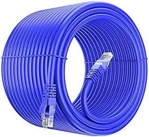 Maximm Cat 6 Ethernet Cable 250 Ft, 100% Pure Copper, Cat6 Cable LAN Cable, Internet Cable, Patch Cable and Network Cable - UTP (Blue) 250 Feet