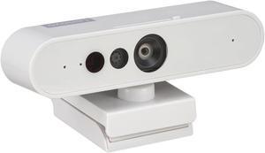 Lenovo HD 1080p Webcam (510 FHD) - Monitor Camera with 4X Digital Zoom, 95deg Wide Angle, 360deg Rotation Pan & Tilt - Desktop Cam with Dual Microphones & Windows Hello for Livestreaming & Conferences