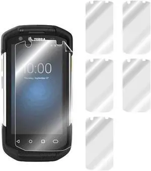 IPG Compatible with ZEBRA TC72 / TC77 Mobile Computer Handheld Screen Protector 6 UNITS Invisible Guard Free Lifetime Replacement Warranty HD Clear Bubble -Free screen protection