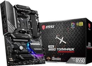 MSI MAG B550 TOMAHAWK Gaming Motherboard (AMD AM4, DDR4, PCIe 4.0, SATA 6Gb/s, M.2, USB 3.2 Gen 2, HDMI/DP, ATX, AMD Ryzen 5000 Series processors)