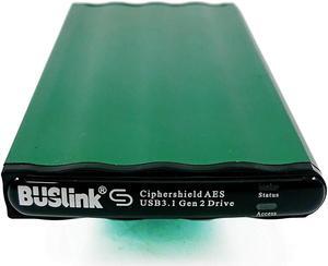 DSE-1TG2C 1TB HDD USB-C 3.2 Gen 2 CipherShield FIPS 140-2 256-bit AES HIPAA Hardware Encrypted External Slim Drive