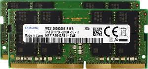 64GB (2x32GB) DDR4 3200MHz PC4-25600 SODIMM 2Rx8 CL22 1.2v Gaming Laptop Notebook RAM Memory Module Upgrade M471A4G43AB1-CWE