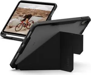 URBAN ARMOR GEAR UAG Compatible with iPad 10.9" 10th Gen 2022 Case Essential Armor, Adjustable Stand Multi-Angle Viewing Pencil Holder Auto Wake/Sleep Rugged Protective Folio Cover, Ice/Black