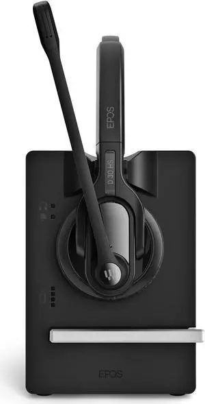 EPOS Impact D 30 USB ML - Wireless DECT Dual Ear Headset for a Direct Connection to a PC/Softphone, Black