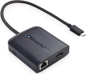 Cable Matters 8K USB C Hub HDMI 2.1 (USB-C HDMI Dock 4K@120Hz, USB C HDMI 2.1 Hub) with USB 3.0, Gigabit Ethernet, 100W Charging, Thunderbolt 4 Compatible with MacBook Pro, XPS, Max 4K@60Hz on MacOS