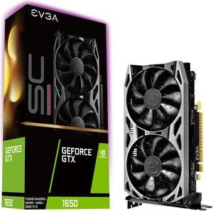EVGA GeForce GTX 1650 SC Ultra Gaming, 04G-P4-1057-KR, 4GB GDDR5, Dual Fan, Metal Backplate