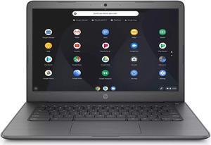 HP 2021 Newest Chromebook 14" HD anti-glare screen Laptop Intel Celeron N3350 Dual Core Intel HD Graphics 500 4GB DDR4 RAM 32GB eMMC USB Typc-C B&O PLAY Lightweight upto 11 Hour Battery Black