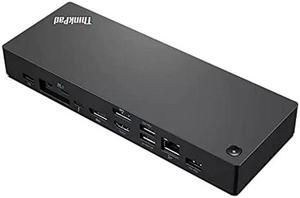 Lenovo ThinkPad Universal Thunderbolt 4 Dock, 4 Displays, Dynamic Power Charging up to 100W, Black