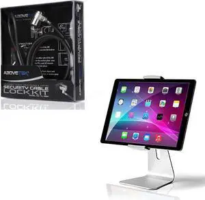 AboveTEK Elegant Tablet Stand and iPad Lock Security Cable