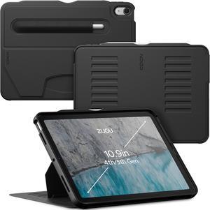 ZUGU CASE for iPad Air (M2) 11 inch (2024) iPad Air 4 & 5 10.9 Inch (2020/2022) - Protective, Ultra Thin, Magnetic Stand, Sleep/Wake Cover - Black
