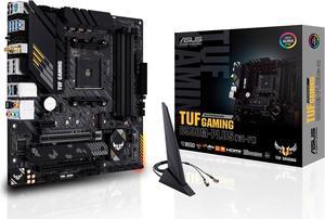 ASUS TUF GAMING B550M-PLUS (WiFi 6) AMD AM4 (3rd Gen Ryzen(tm)) microATX gaming motherboard (PCIe 4.0, 2.5Gb LAN, BIOS FlashBack, HDMI 2.1, USB 3.2 Gen 2, Addressable Gen 2 RGB header and AURA Sync)