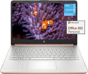 HP 2023 Newest Laptop, 14" HD Display, Intel Celeron N4120 Processor (4 cores), 4GB RAM, 64GB eMMC, Intel UHD Graphics 600, Wi-Fi, Bluetooth, Webcam, Windows 11 Home in S Mode
