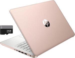 HP Stream Laptop 14"" HD, Intel Celeron N4020 Processor, 8GB DDR4 RAM, 64GB SSD, Intel HD Graphics, 720p Webcam, 1 Year Office 365, White, Win 11 S, Alpacatec Accessories, Rose Gold