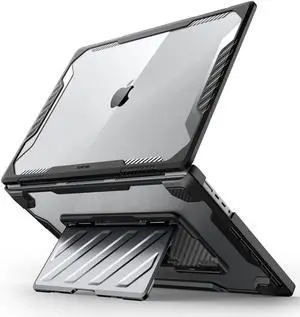SUPCASE for MacBook Pro 16 Inch Case with Stand 2023/2021 (Unicorn Beetle Pro), M3 / M2 / M1 Pro/Max A2991 A2780 A2485 Heavy Duty Hard Shell Rugged Protective Cover for MacBook Pro 16", Black