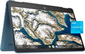 HP X360 14" HD Touch Chromebook, Intel Celeron N4120, 4GB RAM, 64GB eMMC, Intel UHD Graphics 600, Forest Teal, Chrome OS, 14a-ca0790wm