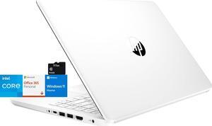 HP Stream 14 Laptop, Intel Celeron Core, 32 GB RAM, 64 GB Storage, 14" HD Anti-Glare Display, Windows 11, Long Battery Life, Thin & Portable, Includes 1-Year Microsoft 365, TiTac, White