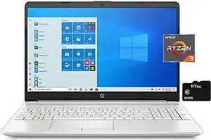 HP 2021 15 15.6" HD Laptop Computer, 3rd Gen AMD Ryzen 3-3250U (Beat i3-7100U), 4GB DDR4, 128GB SSD + 1TB HDD, Webcam, USB-C, HDMI, Ethernet RJ-45, Bluetooth, Windows 10 S, TiTac 32GB Card HP 2021 15 15.6" HD Laptop Computer, 3rd Gen AMD Ryzen 3-3250U (Beat i3-7100U), 4GB DDR4, 128GB SSD + 1TB HDD, Webcam, USB-C, HDMI, Ethernet RJ-45, Bluetooth, Windows 10 S, TiTac 32GB Card