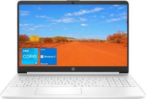 HP 15 Notebook Laptop, 15.6" HD Screen, Intel Core i3-1115G4 Processor, 8GB RAM, 256GB SSD, Webcam, Wi-Fi, HDMI, Windows 11 Home, White