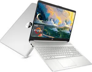 HP 15.6 inch Laptop Newest - for Stundet and Business, Ultra Thin, AMD Ryzen 3 5300U(Quad Cores, Beat i5-1035G1) 12GB RAM, 512GB SSD, 10H Long Battery Life, HD Webcam, Wi-Fi, Windows 11 Home in S