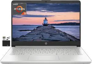 HP 2022 Newest 14'' HD Laptop Computer, AMD Ryzen 3 3250U (Upto 3.5GHz, Beat i5-7200U), 8GB RAM, 512GB SSD, HD Webcam, WiFi, Bluetooth, HDMI, USB-A&C, 10+ Hours Battery, Win 11+Marxsolcables