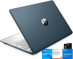 HP Pavilion 15.6'' HD Laptop Computer, Intel Pentium Processor, 8GB RAM, 256GB SSD, Webcam, USB-C, HDMI, WiFi, Includes 1-Year Microsoft 365, Windows 11 S, Blue, TiTac Card (HP 15.6 Laptop) HP Pavilion 15.6'' HD Laptop Computer, Intel Pentium Processor, 8GB RAM, 256GB SSD, Webcam, USB-C, HDMI, WiFi, Includes 1-Year Microsoft 365, Windows 11 S, Blue, TiTac Card (HP 15.6 Laptop)