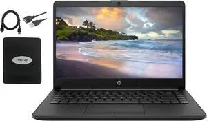 HP 2021 14 inch HD Laptop Newest for business and student, AMD Athlon Silver 3050U (Beat i5-7200U), 8GB DDR4 RAM, 512GB SSD, 802.11ac, WiFi, Bluetooth, HDMI, Windows 10 w/HESVAP 3in1 Accessories