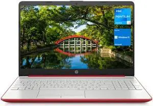 HP 15.6" HD Newest Laptop for Business and Student, Intel Pentium Silver N5030, 8GB RAM, 1TB SATA SSD, Webcam, Media Card Reader, RJ45, HDMI, Wi-Fi, Windows 11 Home, Scarlet Red