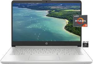 HP 2022 Pavilion 14''HD Laptop Computer, Dual-Core AMD Ryzen 3 3250U (Upto 3.5GHz, Beat i5-7200U), 16GB RAM, 512GB SSD, USB-A&C, Long Battery Life,Win 11+HubxcelAccessory, Natural Silver