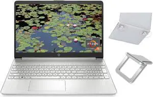 Hp 15.6" HD Display | AMD Ryzen 5 5500U Processor (Beat i7-1195G7) | 16GB RAM | 256GB SSD | AMD Radeon Graphics True Vision HD Camera | Windows 11 Home | Bundle with Laptop Stand