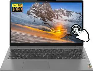 Lenovo Ideapad 3 Laptop, 15.6"" FHD Touchscreen, 16GB RAM, 1TB PCIe SSD, Intel Core i3-1115G4, Webcam, Wi-Fi 6, Long Battery, Numpad, Windows 11, Grey, GM Accessories, Gray