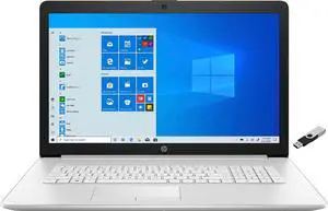 HP 17-BY400 Laptop 2021 New, 17.3" HD+ Display, Intel i3-1115G4 2-Core, UHD Graphics, 8GB DDR4, 256GB SSD, Wi-Fi 5, Card Reader, Win10 Home, COU 32GB USB