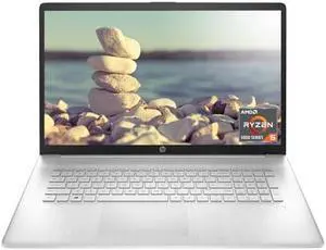 HP 17 Laptop, 17.3" FHD Screen, AMD Ryzen 5 5500U, 32GB SSD, 512GB SSD, Webcam, HDMI, Fingerprint Reader, Wi-Fi, Windows 11 Home, Silver HP 17 Laptop, 17.3" FHD Screen, AMD Ryzen 5 5500U, 32GB SSD, 512GB SSD, Webcam, HDMI, Fingerprint Reader, Wi-Fi, Windows 11 Home, Silver