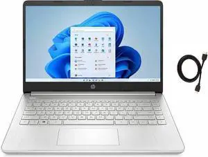 Newest HP 14" HD Touchscreen Premium Laptop, AMD Ryzen 3 3250U Upto 3.5Ghz, 8GB RAM, 256GB PCIe SSD, AMD Radeon Series Graphics, USB-C, Windows 11 Home + HDMI Cable, Silver