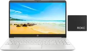 HP [Windows 10] 2022 15 Full HD Laptop, Intel i3-1115G4(Beat i5-7200U) 8GB RAM 256GB SSD, Webcam, 15.6" IPS Micro-Edge Display, HDMI, Wi-Fi, Fast Charge, Lightweight Thin Design, ROKC MP Bundle