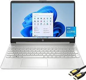 HP 15 Business & Student Laptop, 15.6"" FHD Micro-Edge Display, 11th Gen Intel Core i5-1135G7, 32GB RAM, 1TB SSD, Webcam, USB-C, WiFi, Long Battery Life, SPS HDMI Cable, Win 11 Home, Silver