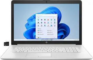 HP 2021 17.3" Laptop Computer 11th Gen Intel Core i3-1115G4 (Beats i5-8265U) 8GB RAM 256GB SSD HD+ Display USB-C WiFi HDMI Webcam Win10 + GOLDOXIS SD Card