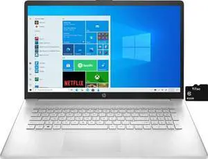 HP 2022 17.3 Laptop Computer HD+ Anti-Glare Display, 11th Gen Intel Core i3-1115G4 (Beats i5-7200U), 8GB DDR4 RAM, 256GB SSD + 1TB HDD, WiFi, HDMI, Webcam, NO DVD, Win 10 S + TiTac Card