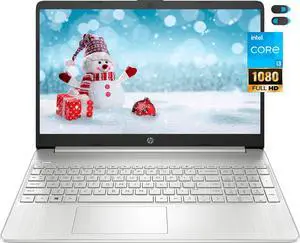HP 2022 15 Laptop, 15.6" Full HD 1080P Business Laptop, 11th Gen Intel Dual-Core i3-1115G4 Processor, 32GB RAM, 512GB SSD Storage, Windows 10 S, Lightweight Design, YSC Accesory (Natural Silver)